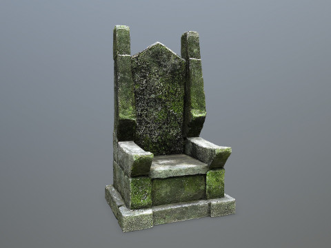 Stone Throne 3D Model