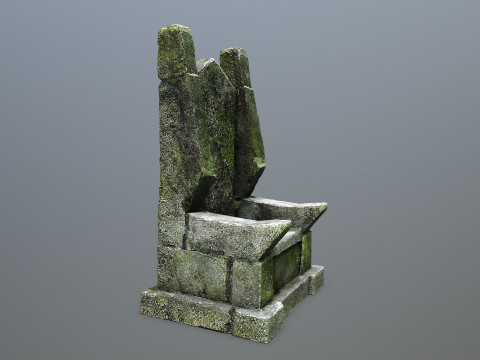 Stone Throne 3D Model