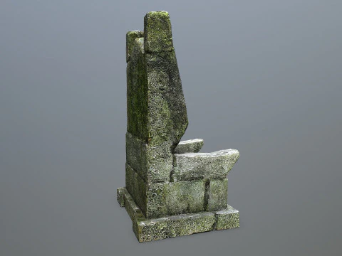 Stone Throne 3D Model