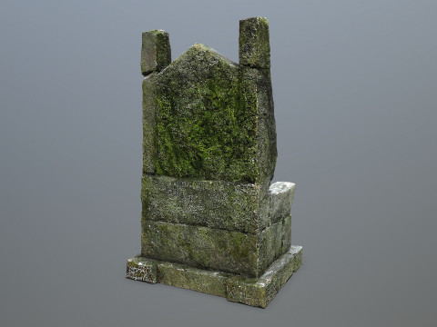 Stone Throne 3D Model