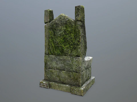 Stone Throne 3D Model