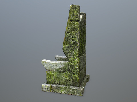 Stone Throne 3D Model