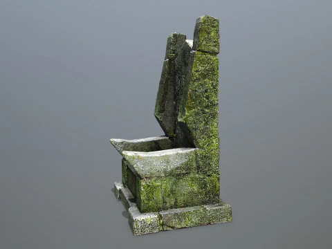 Stone Throne 3D Model