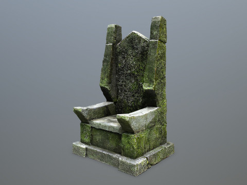 Stone Throne 3D Model