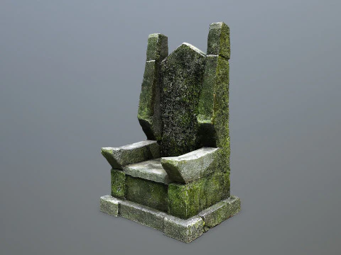 Stone Throne 3D Model