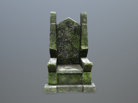 Stone Throne 3D Model