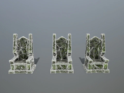 Stone Throne 3D Model