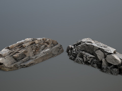 Desert cliff rocks Modelo 3D