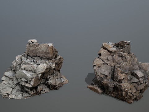 Desert cliff rocks Modelo 3D