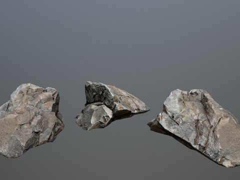 Desert cliff rocks Modelo 3D