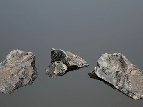 Desert cliff rocks 3D Model