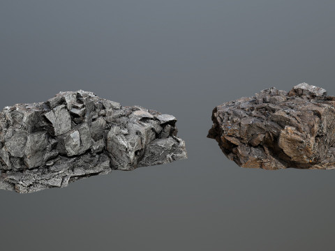 Desert cliff rocks Modelo 3D