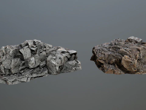 Desert cliff rocks 3D Model