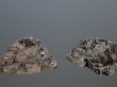 Desert cliff rocks Modelo 3D