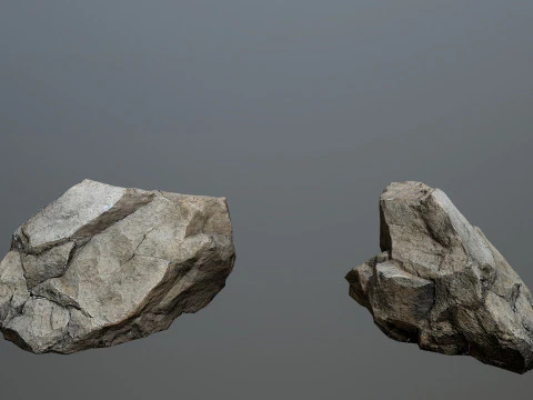 Desert cliff rocks 3D Model