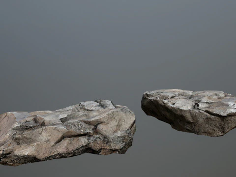 Desert cliff rocks 3D Model