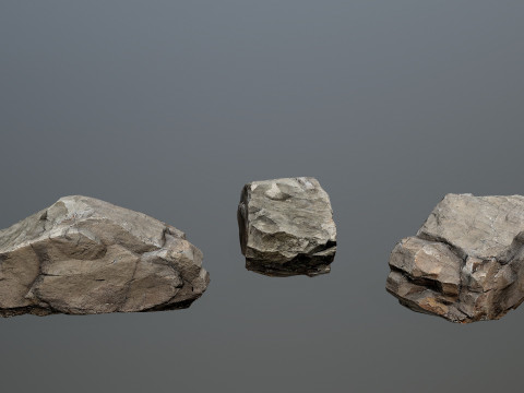 Desert cliff rocks Modelo 3D