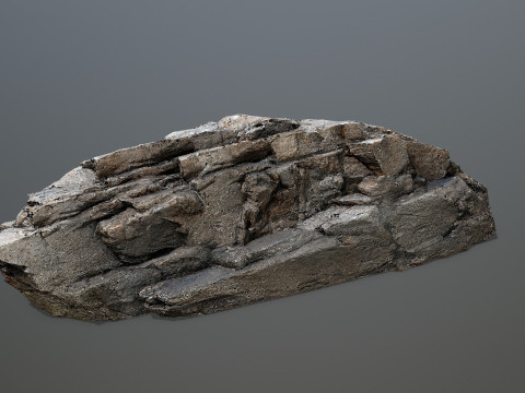 Desert cliff rocks Modelo 3D