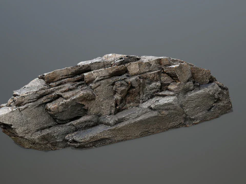 Desert cliff rocks 3D Model