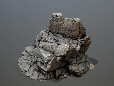 Desert cliff rocks 3D Model