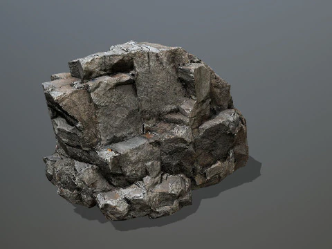 Desert cliff rocks 3D Model