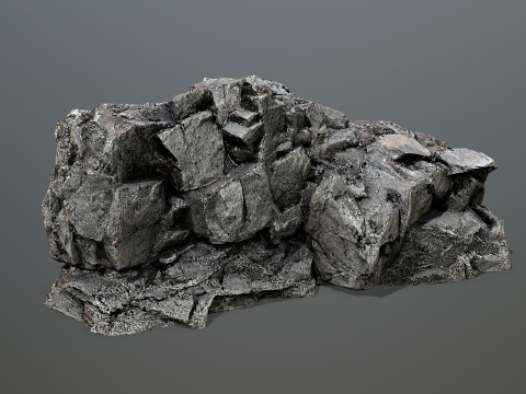 Desert cliff rocks Modelo 3D