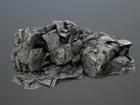 Desert cliff rocks 3D Model