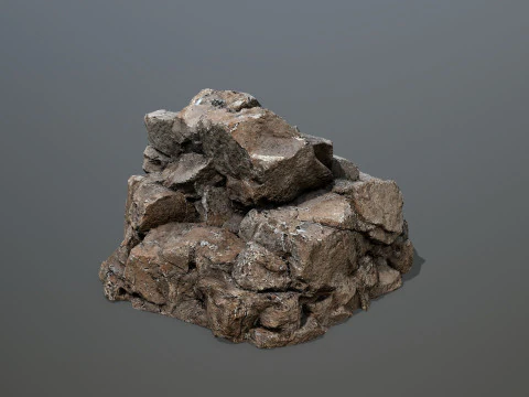 Desert cliff rocks 3D Model