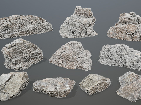 Desert cliff rocks Modelo 3D