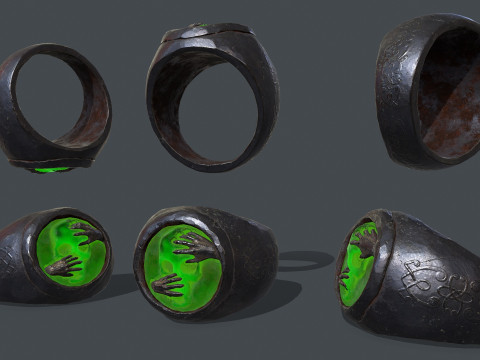 Skull Ring 3D Model