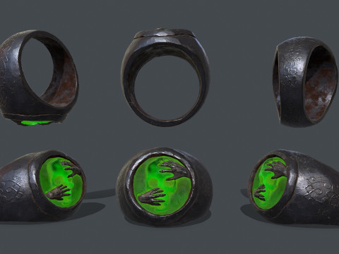 Skull Ring Model 3D