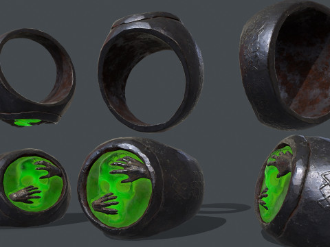 Skull Ring Model 3D