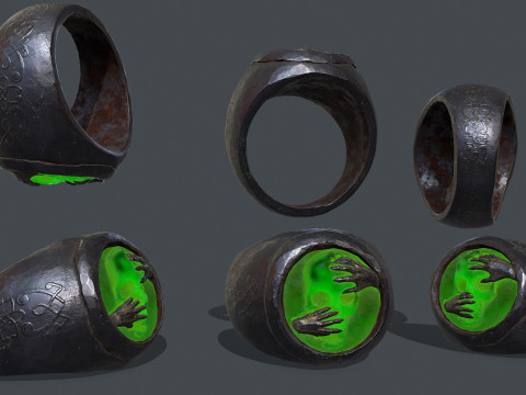 Skull Ring Model 3D