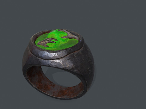 Skull Ring Model 3D