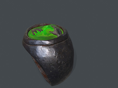Skull Ring Model 3D