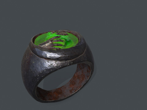 Skull Ring Model 3D