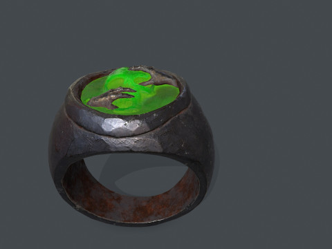 Skull Ring Model 3D