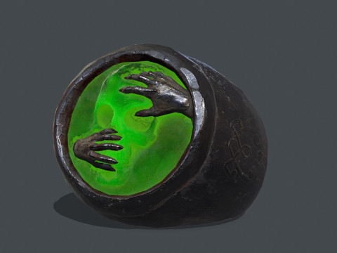 Skull Ring Model 3D