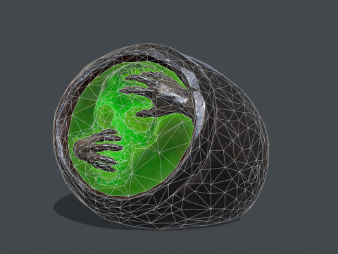 Skull Ring Model 3D