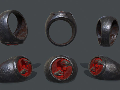 Anello del teschio Modello 3D