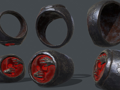 Skull Ring 3D Model