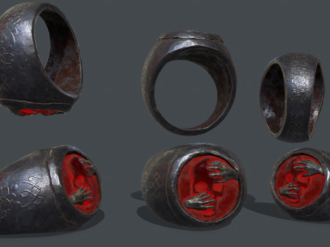 Skull Ring 3D Model