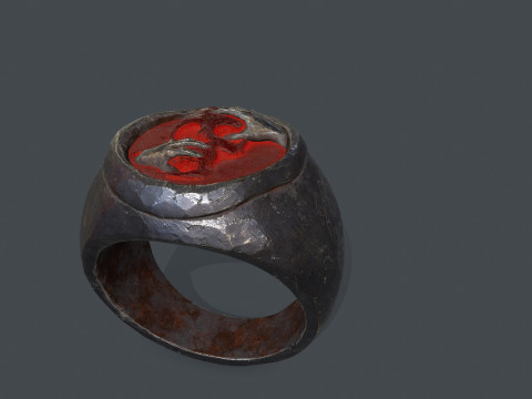 Skull Ring 3D Model