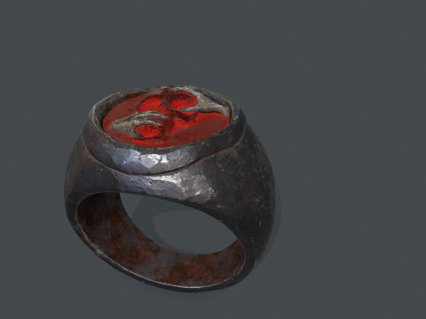 Skull Ring 3D Model