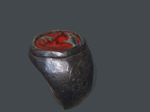 Skull Ring 3D Model