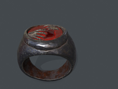 Skull Ring 3D Model