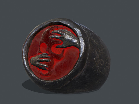 Skull Ring 3D Model