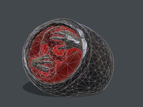 Skull Ring 3D Model