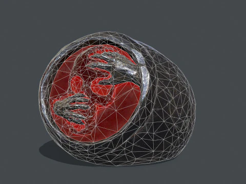 Skull Ring 3D Model