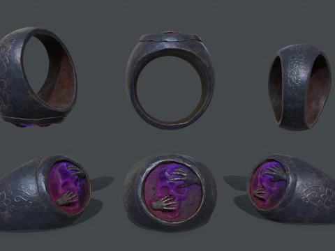 Skull Ring 3D Model